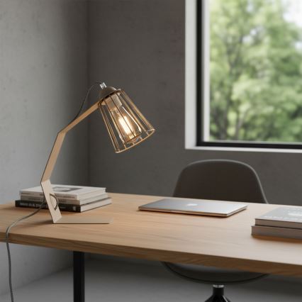 Pöytälamppu NANDO 1xE27/15W/230V, beige