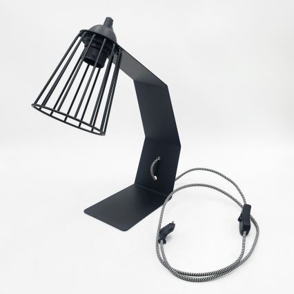 Pöytälamppu NANDO 1xE27/15W/230V musta
