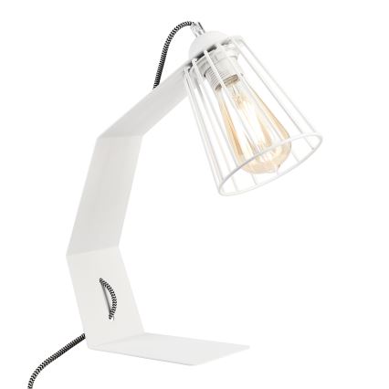 Pöytälamppu NANDO 1xE27/15W/230V valkoinen