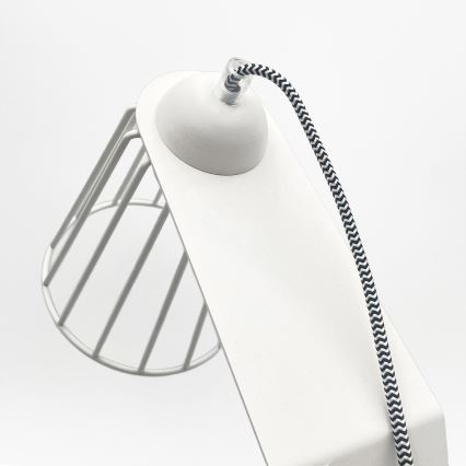 Pöytälamppu NANDO 1xE27/15W/230V valkoinen