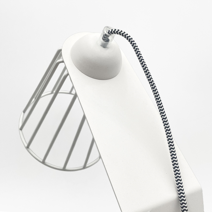 Pöytälamppu NANDO 1xE27/15W/230V valkoinen