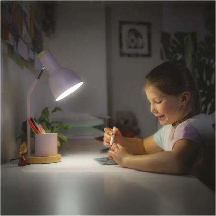 Pöytälamppu POPPY 1xE27/25W/230V vaaleanpunainen