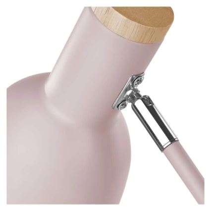 Pöytälamppu POPPY 1xE27/25W/230V vaaleanpunainen