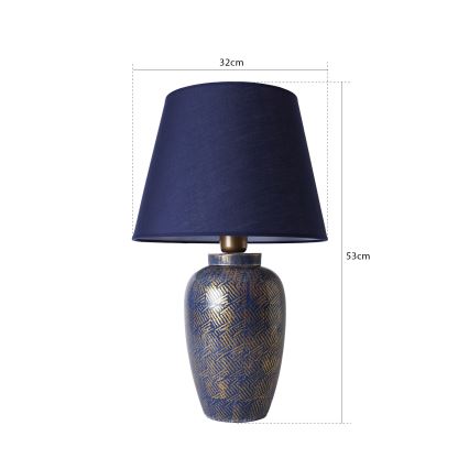 Pöytälamppu RAMZES 1x E27/40W/230V, sininen