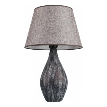 Pöytälamppu RAMZES 1xE27/40W/230V, harmaa