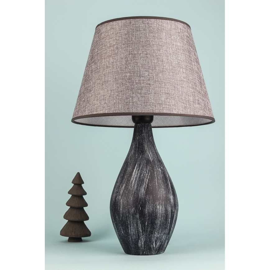 Pöytälamppu RAMZES 1xE27/40W/230V, harmaa