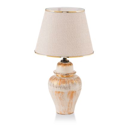 Pöytälamppu RAMZES 1xE27/40W/230V kerma/kulta