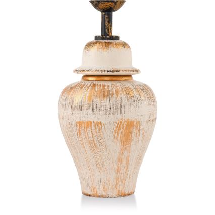 Pöytälamppu RAMZES 1xE27/40W/230V kerma/kulta