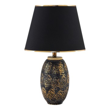 Pöytälamppu RAMZES 1xE27/40W/230V musta/kulta