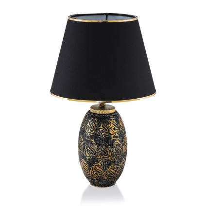 Pöytälamppu RAMZES 1xE27/40W/230V musta/kulta