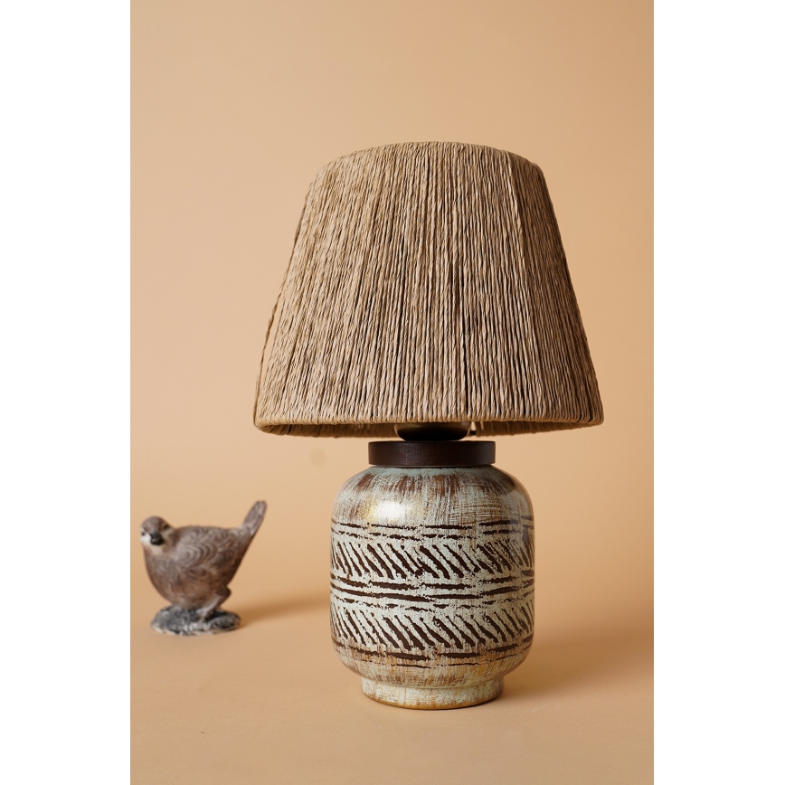 Pöytälamppu RAMZES 1xE27/40W/230V ruskea