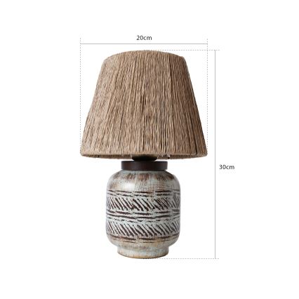 Pöytälamppu RAMZES 1xE27/40W/230V ruskea