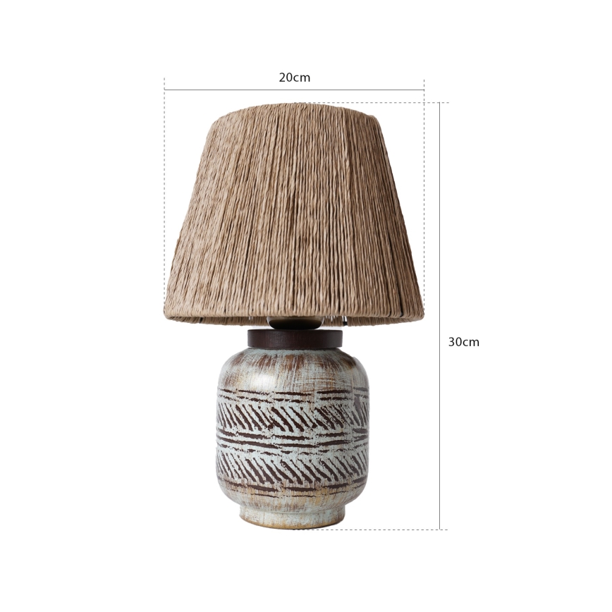 Pöytälamppu RAMZES 1xE27/40W/230V ruskea