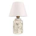 Pöytälamppu RAMZES 1xE27/40W/230V valkoinen/beige