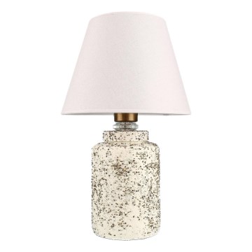 Pöytälamppu RAMZES 1xE27/40W/230V valkoinen/beige