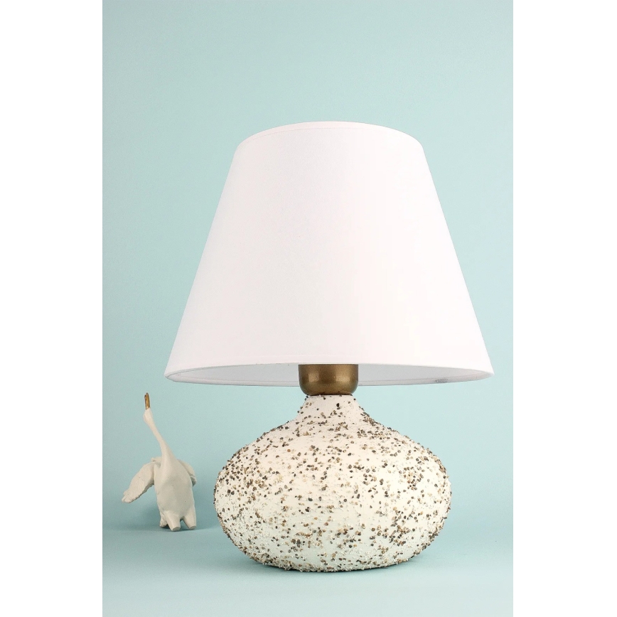 Pöytälamppu RAMZES 1xE27/40W/230V valkoinen