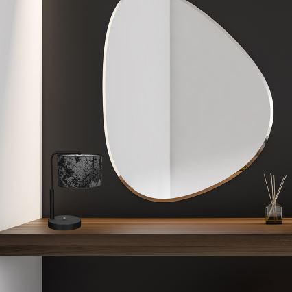 Pöytälamppu SATINO 1xE27/60W/230V musta/harmaa