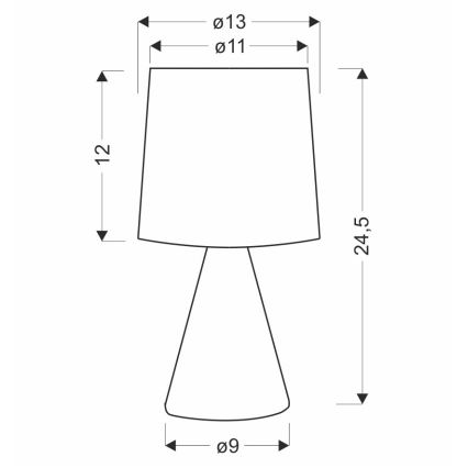 Pöytälamppu SATTI 1xE14/40W/230V beige