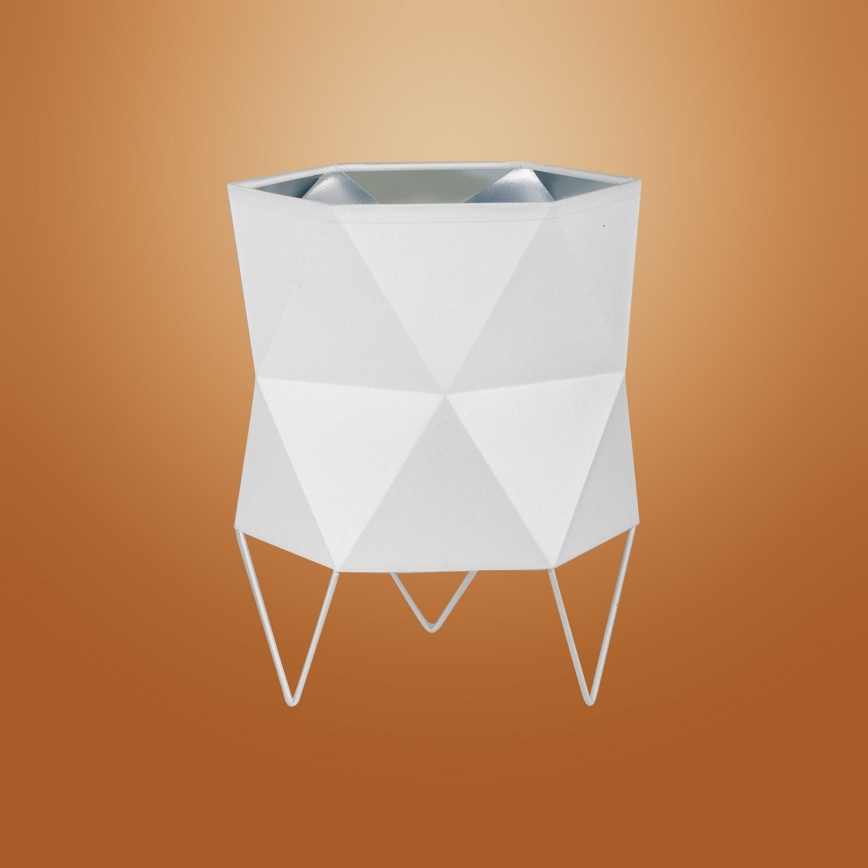 Pöytälamppu SIRO 1xE27/15W/230V valkoinen/hopea