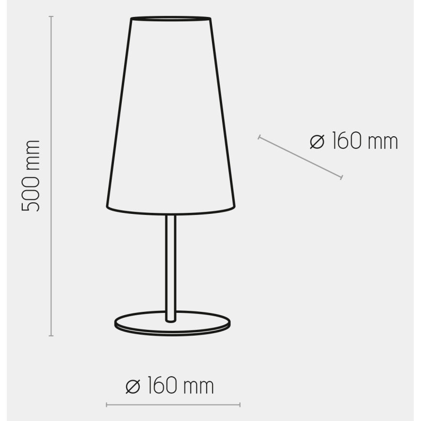 Pöytälamppu UMBRELLA 1xE27/15W/230V sininen