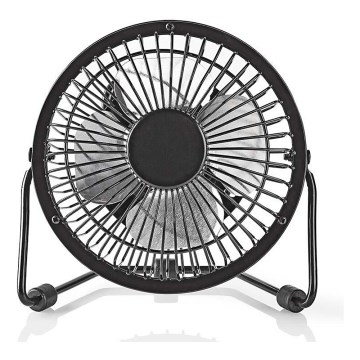 Pöytätuuletin 3W/USB 10 cm musta