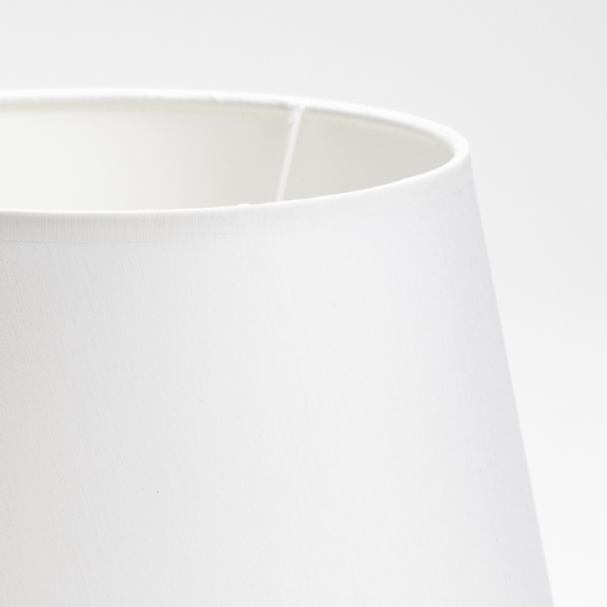 Pöytävalaisimen vaihtolasi LORENZO E27 20x26 cm valkoinen