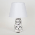 Pöytävalaisin 1xE14/40W/230V valkoinen/hopea