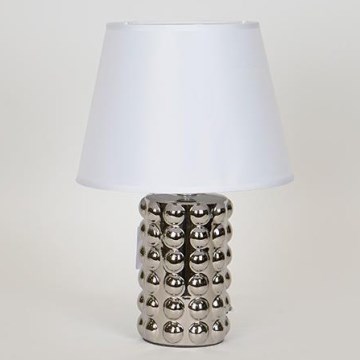 Pöytävalaisin 1xE14/40W/230V valkoinen/kiiltävä kromi