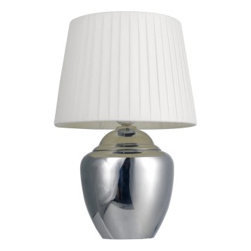 Pöytävalaisin 1xE27/25W/230V kiiltävä kromi