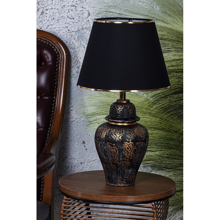 Pöytävalaisin 1xE27/40W/230V musta