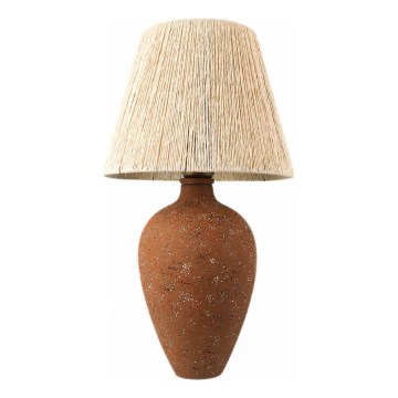 Pöytävalaisin 1xE27/40W/230V ruskea/kerma