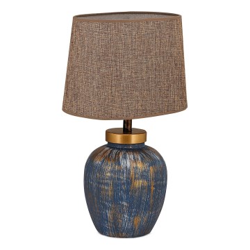 Pöytävalaisin 1xE27/40W/230V sininen/beige