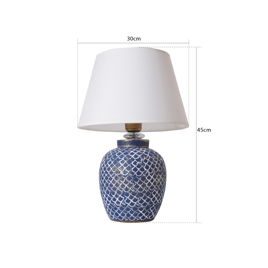 Pöytävalaisin 1xE27/40W/230V sininen