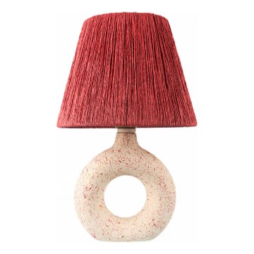 Pöytävalaisin 1xE27/40W/230V valkoinen/punainen