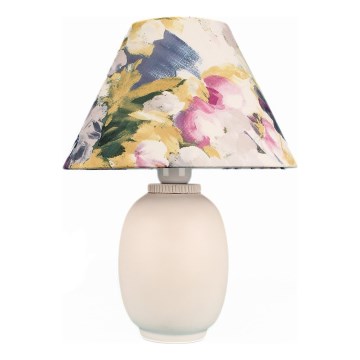 Pöytävalaisin 1xE27/40W/230V valkoinen/värikäs