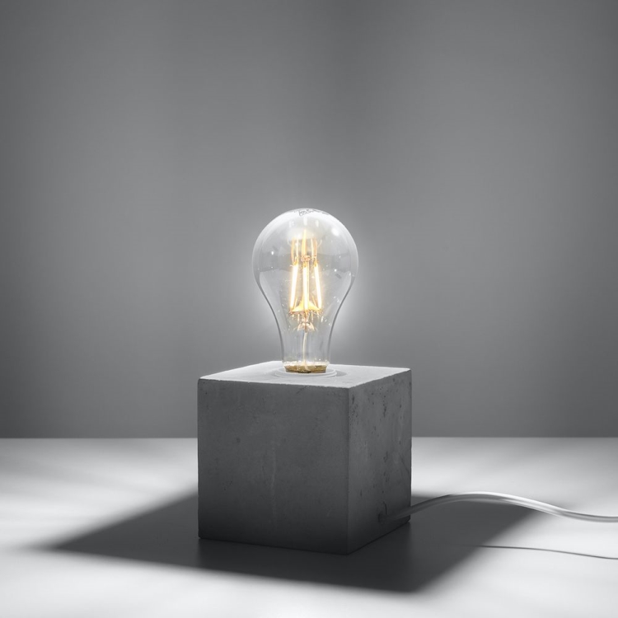 Pöytävalaisin ABEL 1xE27/60W/230V betoni