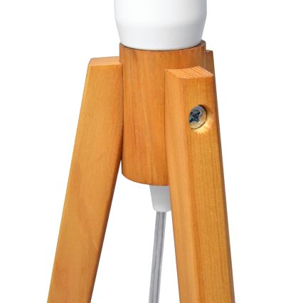 Pöytävalaisin ALBA 1xE27/15W/230V kerma/tammi