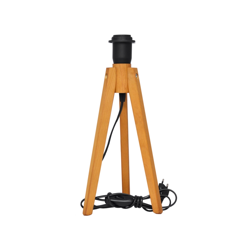 Pöytävalaisin ALBA 1xE27/15W/230V musta/tammi