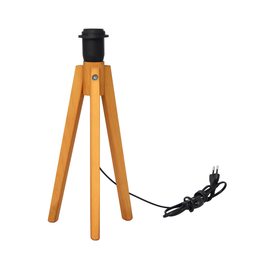 Pöytävalaisin ALBA 1xE27/15W/230V musta/tammi