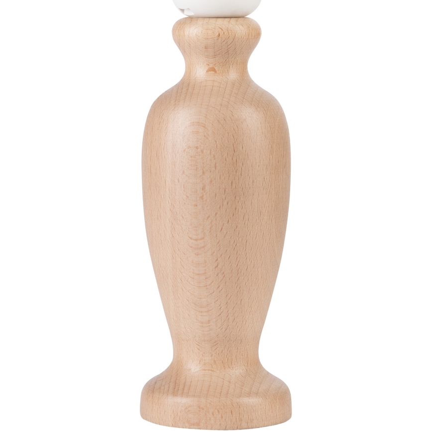 Pöytävalaisin AMFORA 1xE27/60W/230V beige/pyökki