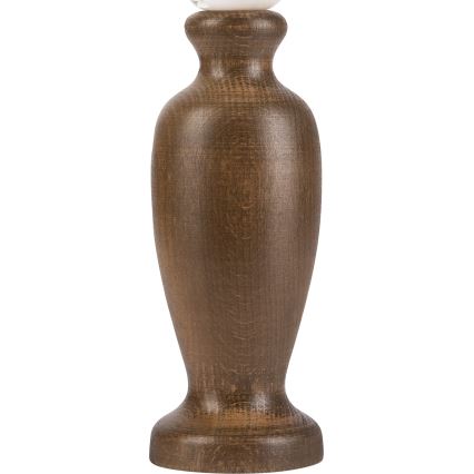 Pöytävalaisin AMFORA 1xE27/60W/230V tummanruskea/pyökki