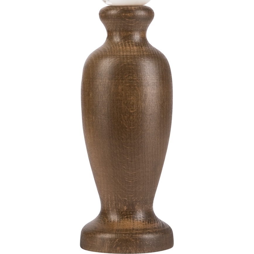 Pöytävalaisin AMFORA 1xE27/60W/230V tummanruskea/pyökki