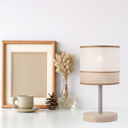 Pöytävalaisin ANDREA 1xE27/60W/230V pyökki