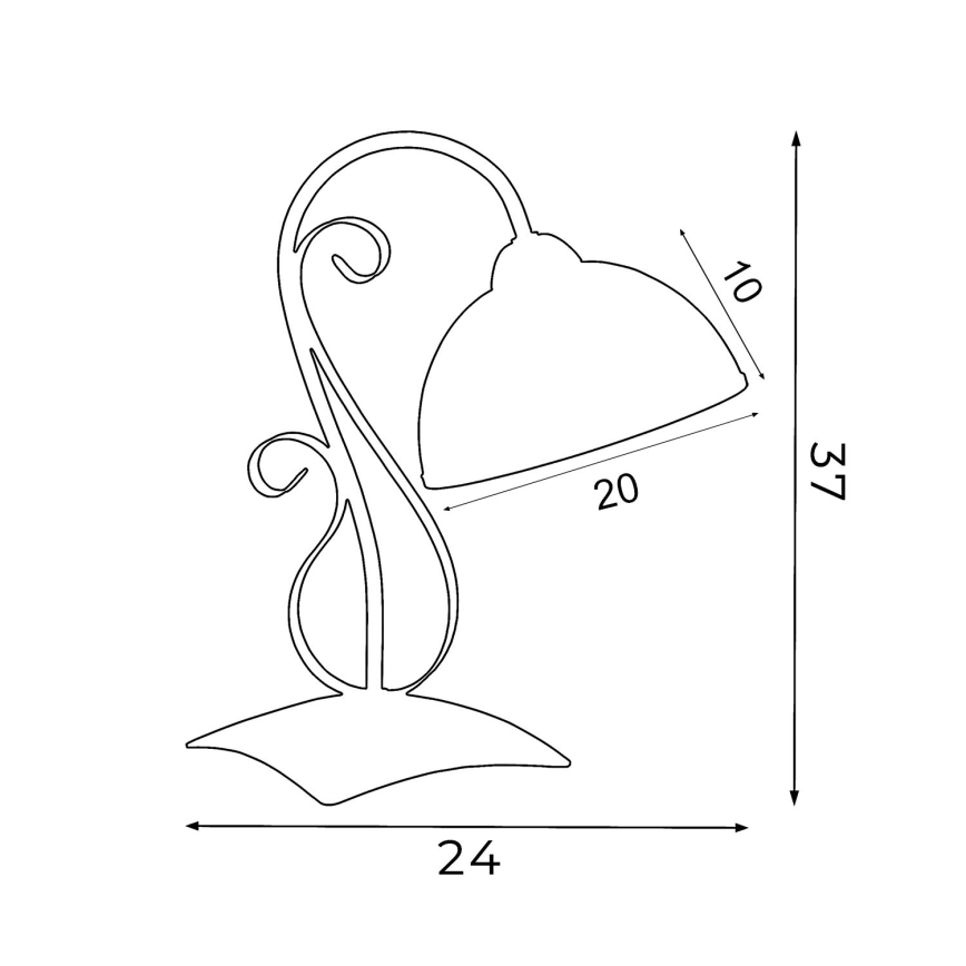 Pöytävalaisin ANTICA 1xE27/60W/230V