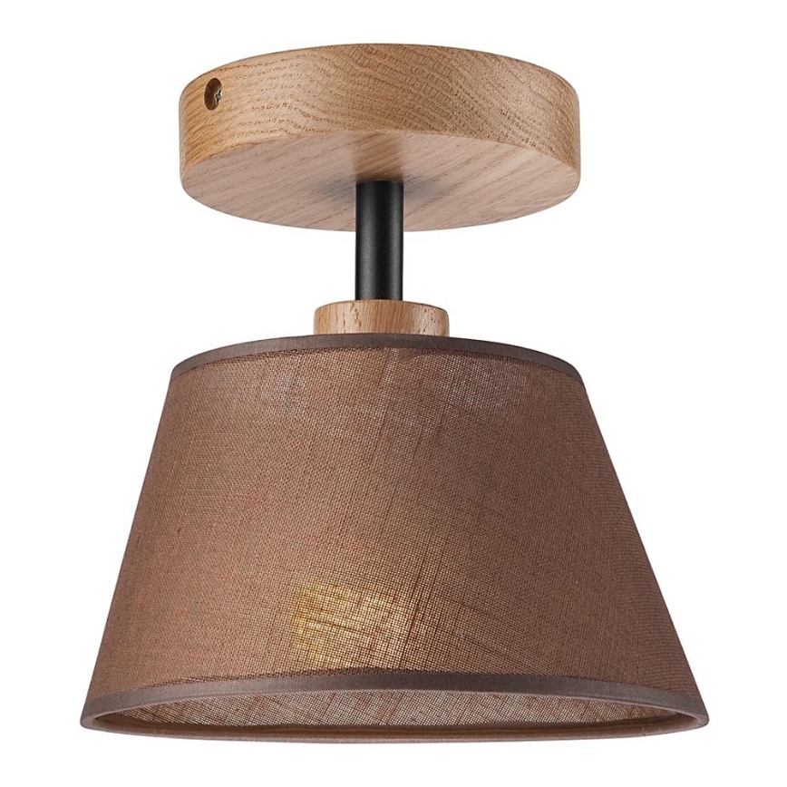 Pinnallinen kattovalaisin ANTONIO 1xE14/40W/230V ruskea/tammi