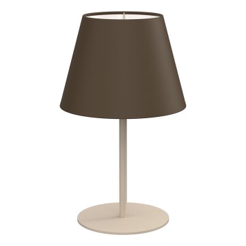 Pöytävalaisin ARDEN 1xE27/15W/230V beige/ruskea