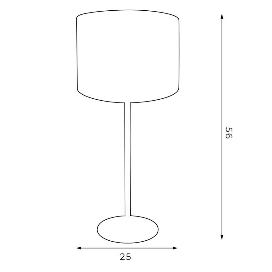 Pöytävalaisin ARDEN 1xE27/60W/230V halk. 25 cm valkoinen/kulta