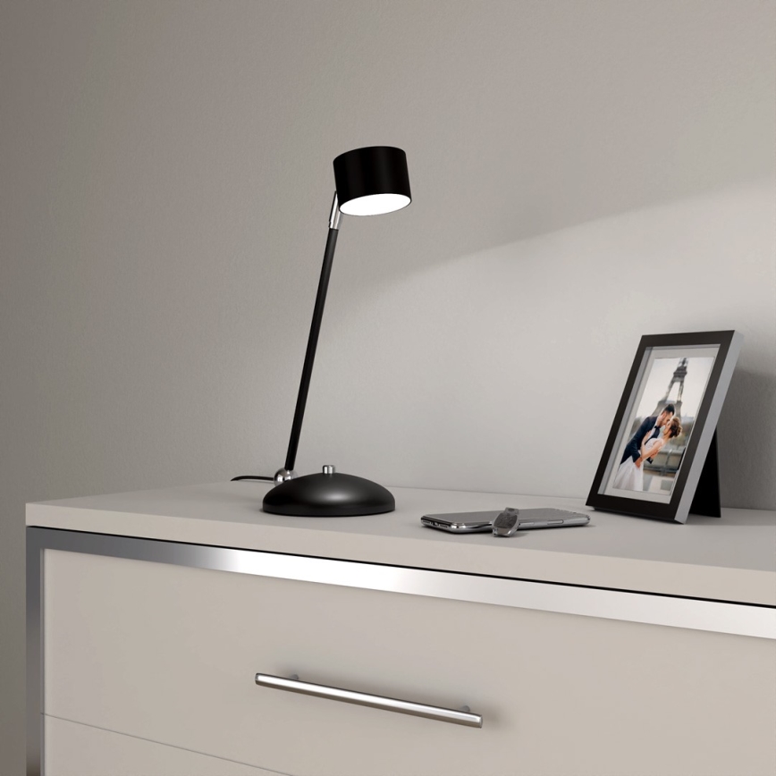 Pöytävalaisin ARENA 1xGX53/11W/230V musta/kiiltävä kromi