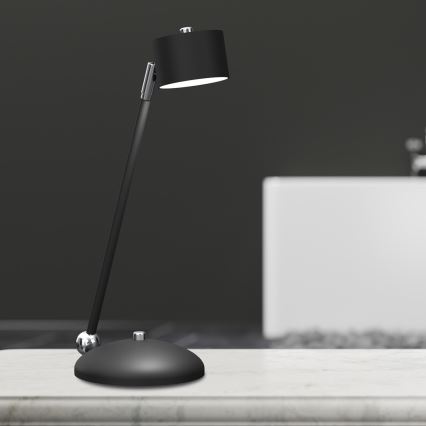 Pöytävalaisin ARENA 1xGX53/11W/230V musta/kiiltävä kromi