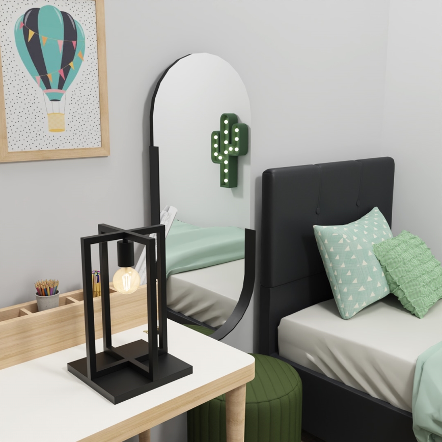 Pöytävalaisin ARNOLD 1xE27/60W/230V musta